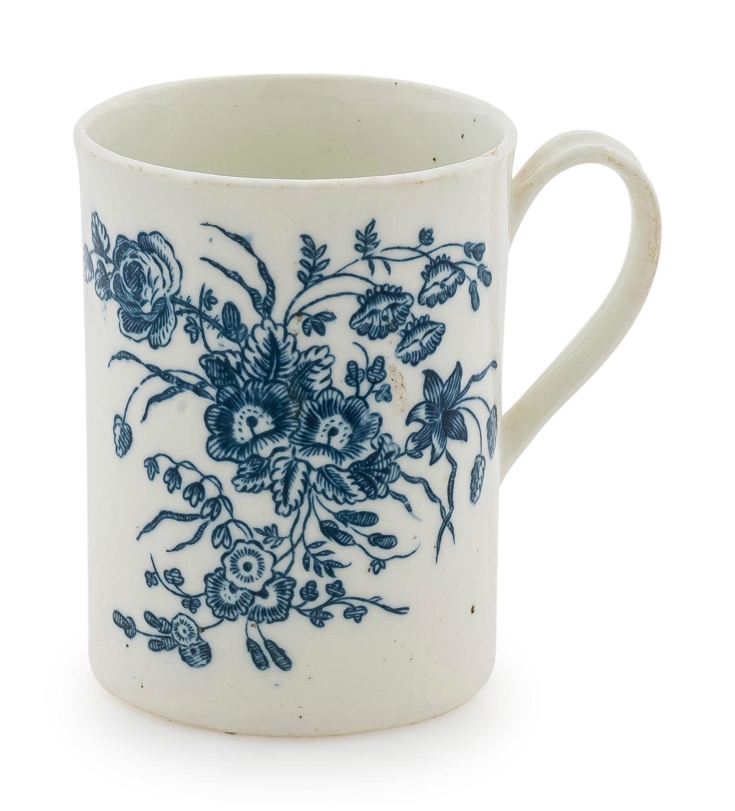 A Worcester Blue and White Porcelain Small Mug — 1770