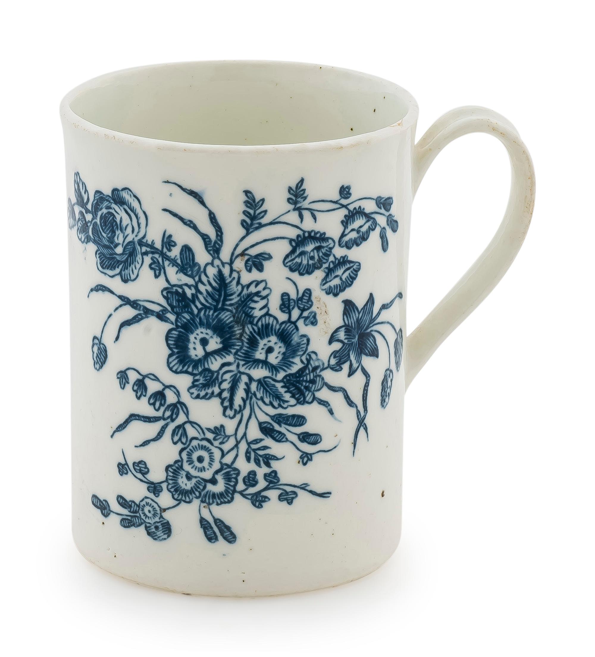 A Worcester Blue and White Porcelain Small Mug — 1770