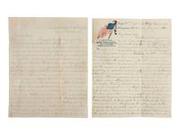 [CIVIL WAR]. Civil War archive of Captain Calvin S. Hartley (ca 1840-1905), 28th Pennsylvania Volunteers and Judge Adjutant, with personal accounts of the Battles of Chancellorsville and Dug Gap.