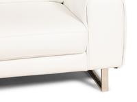 A Modernist Chrome and Leather Sofa
