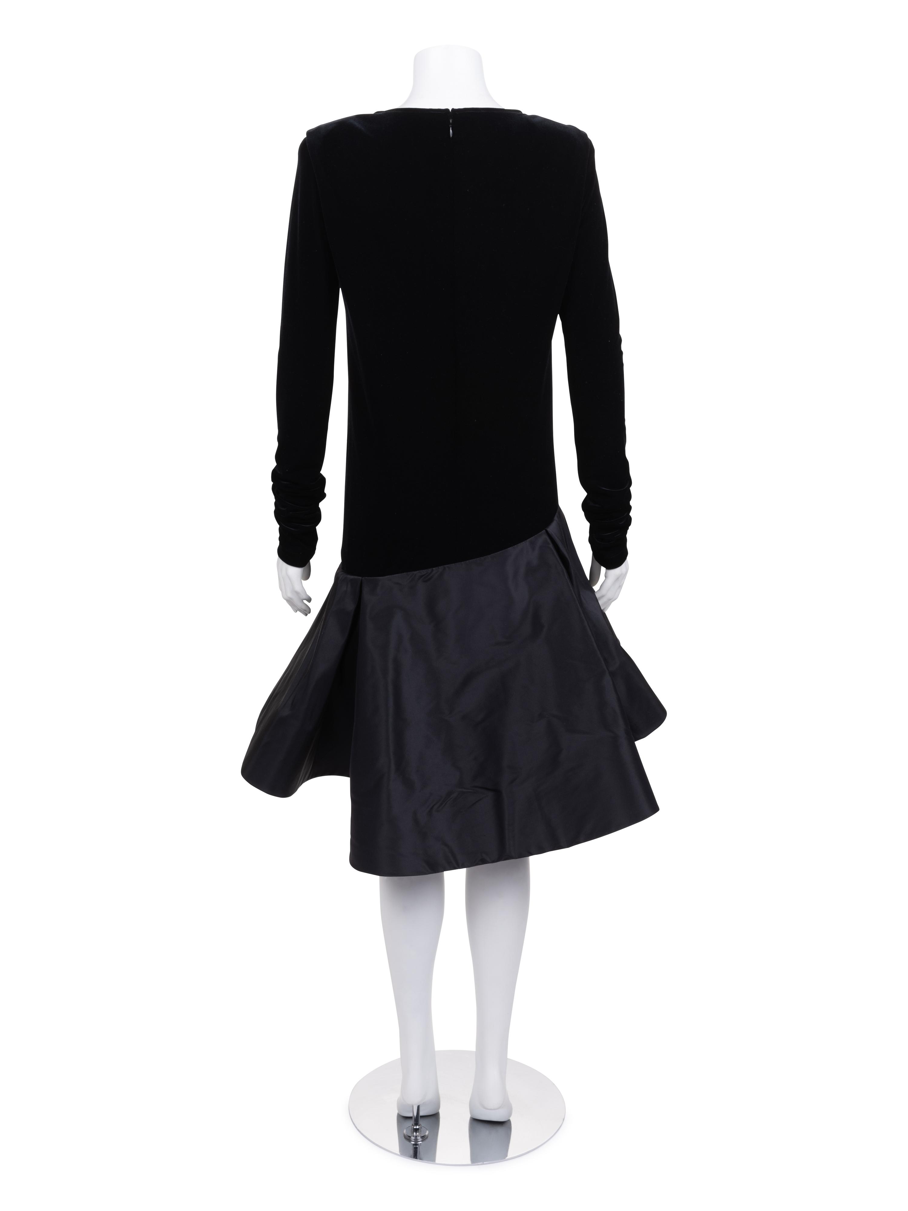 Pierre Cardin Haute Couture Velvet Dress, c.1992