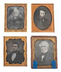 [EARLY PHOTOGRAPHY]. 13 half plate daguerreotypes of men of varying ages.