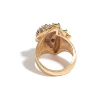 YELLOW GOLD AND DIAMOND RING