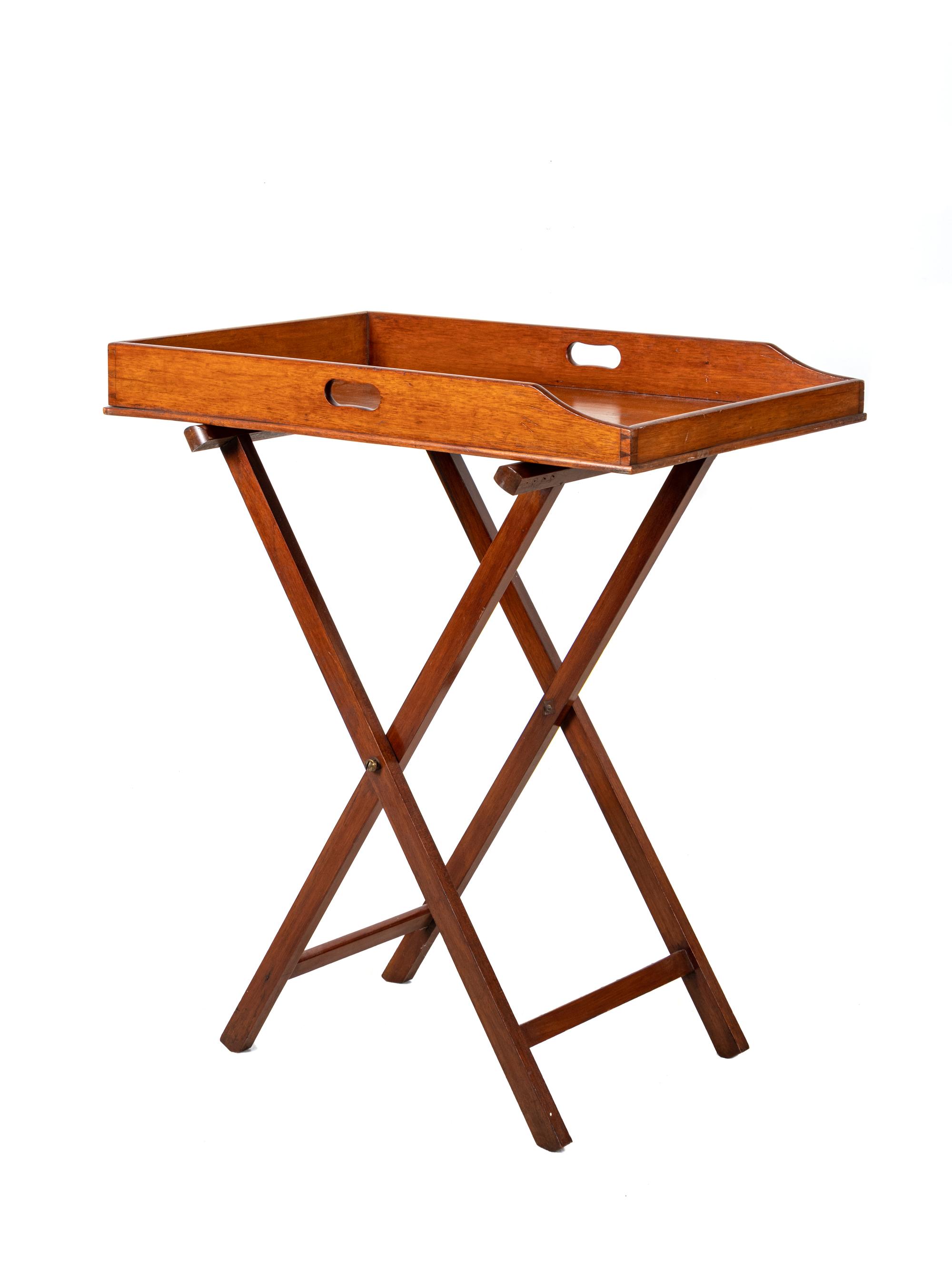 A Georgian Style Butler's Tray on Stand