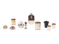 A Group of Seven Silver and Silver-Mounted Articles