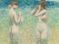 Andre Gisson, (American, 1921–2003), Two Nudes