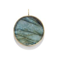 LABRADORITE AND YELLOW GOLD PENDANT