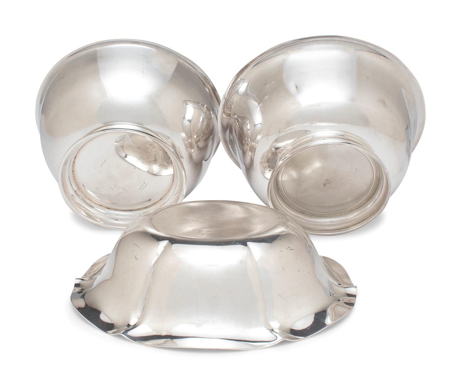 Six American Silver Bowls