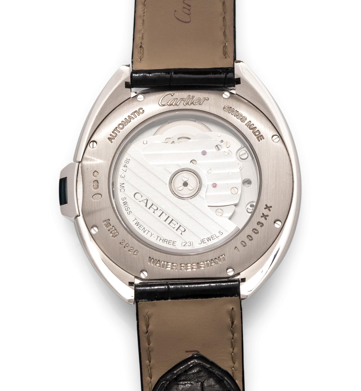 CARTIER, 18K WHITE GOLD AND DIAMOND REF. HP101017 'CLÉ DE CARTIER PANTHER DECOR' WRISTWATCH