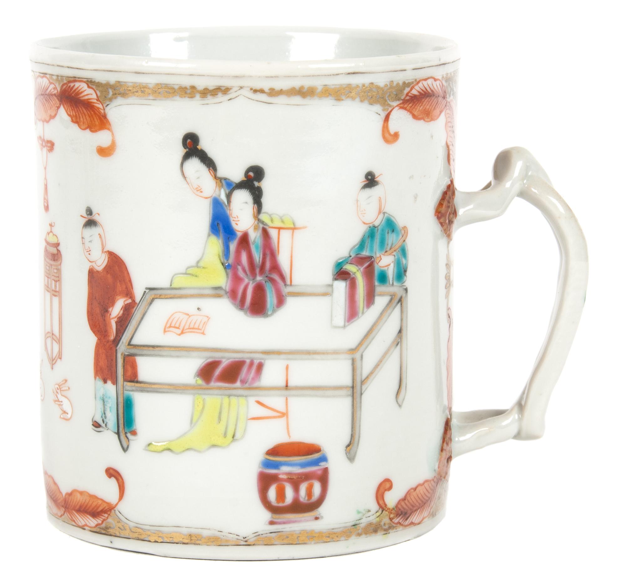 A Portuguese Vista Allegra Porcelain Tankard Height 6 inches.