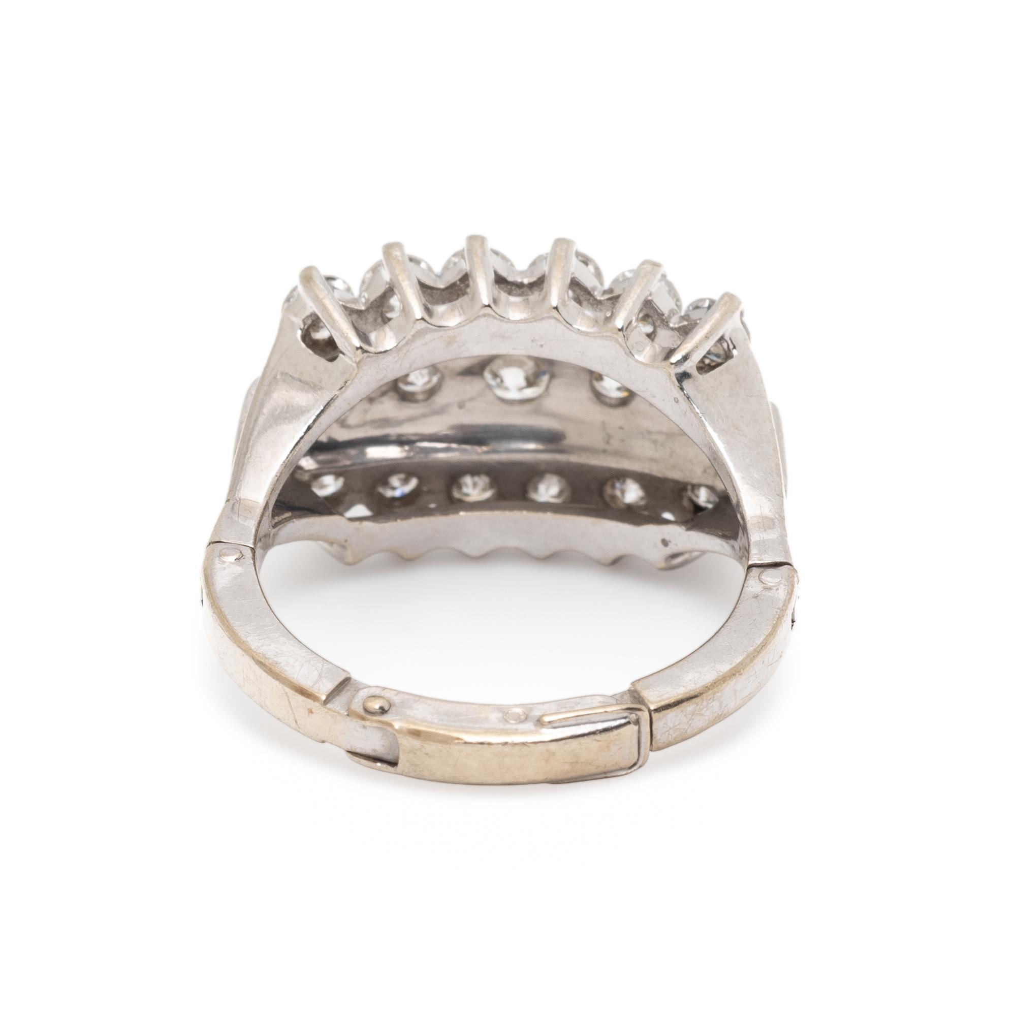 WHITE GOLD AND DIAMOND RING