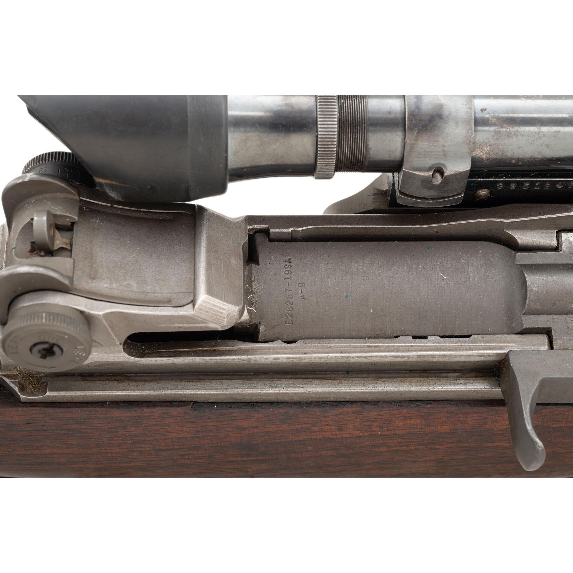**Springfield Armory M1C Garand Sniper Rifle Rebuilt 1953 with M82 Scope