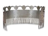 Menominee German Silver Hair Comb