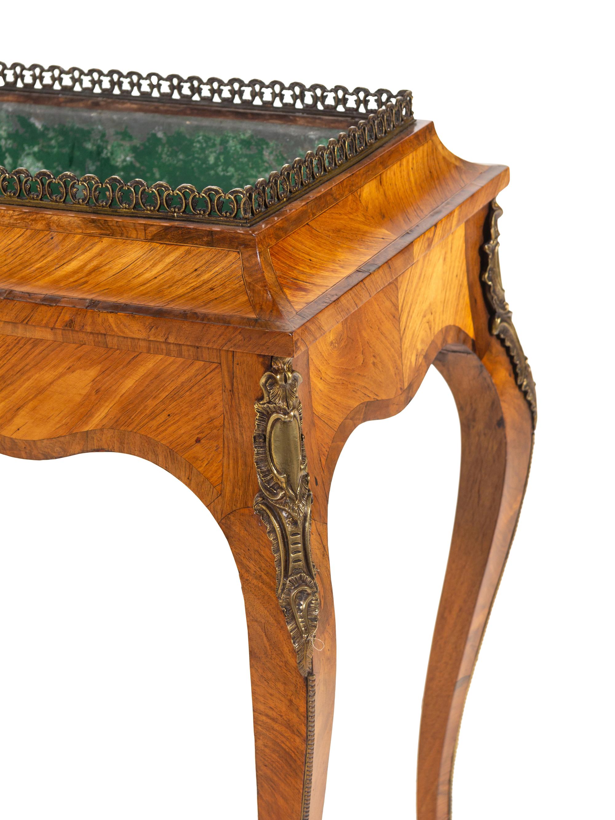A Louis XV Style Gilt Bronze Mounted Kingwood Jardinière Stand