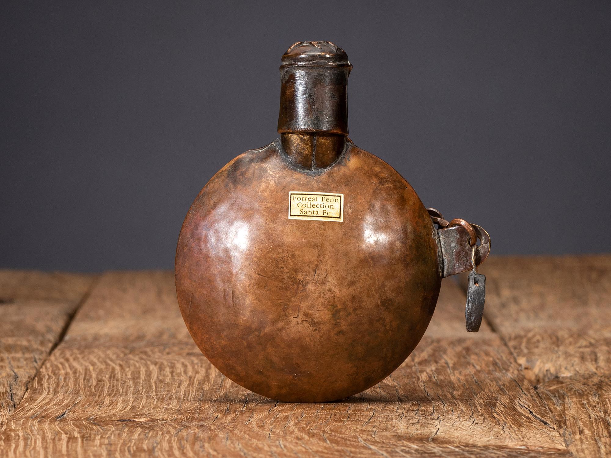 Copper Tobacco Canteen, Commemorating Apache Scout Kayitah