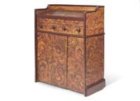 A Classical Painted and Vinegar Grained Standing Desk