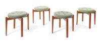 Jens Risom (Danish, 1916-2016), PUCCI, 2007, a set of four Glass House stools, designed for the Philip Johnson Glass House, New Canaan,
