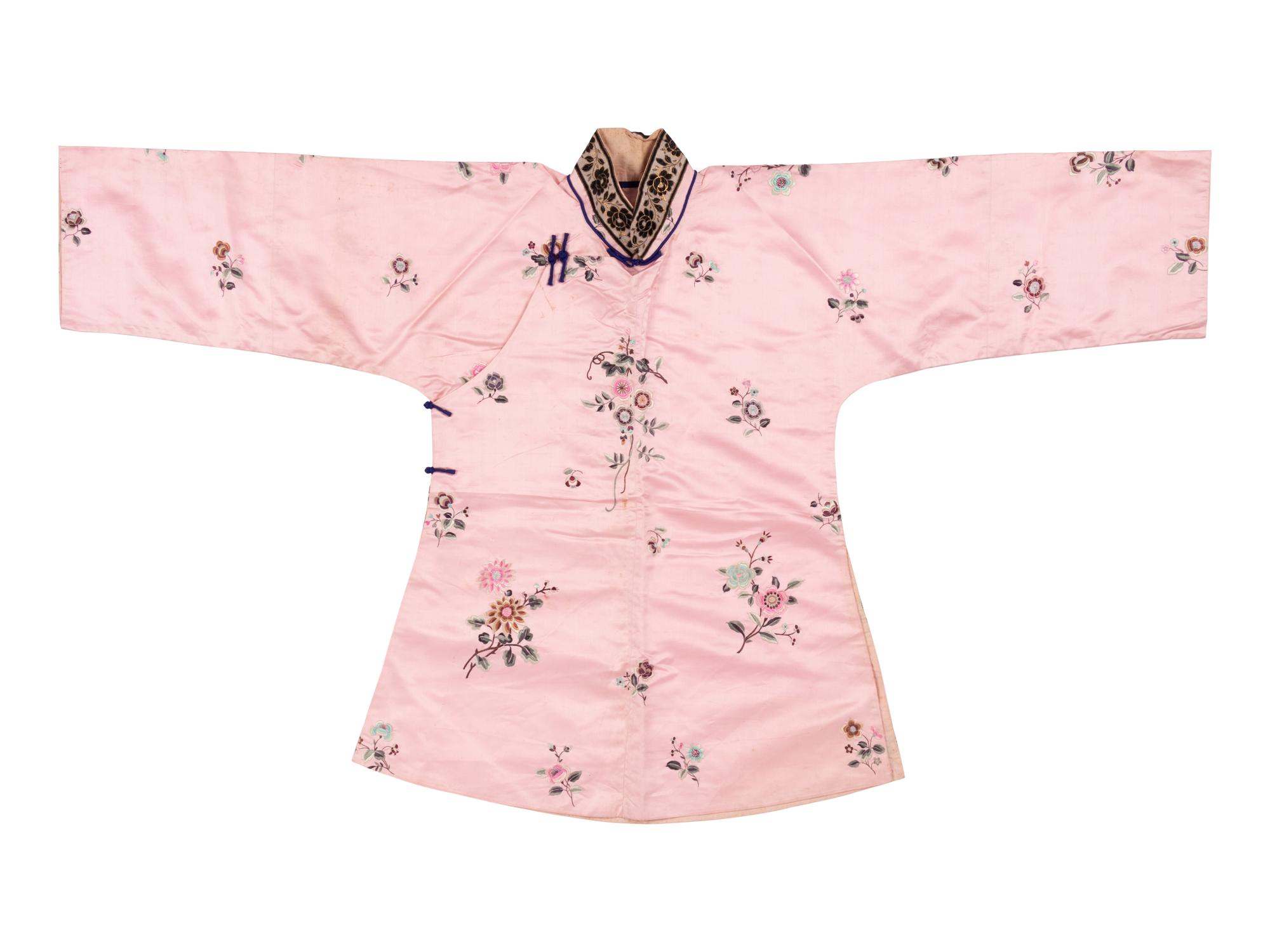 A Group of Chinese Embroidered Silk Clothes