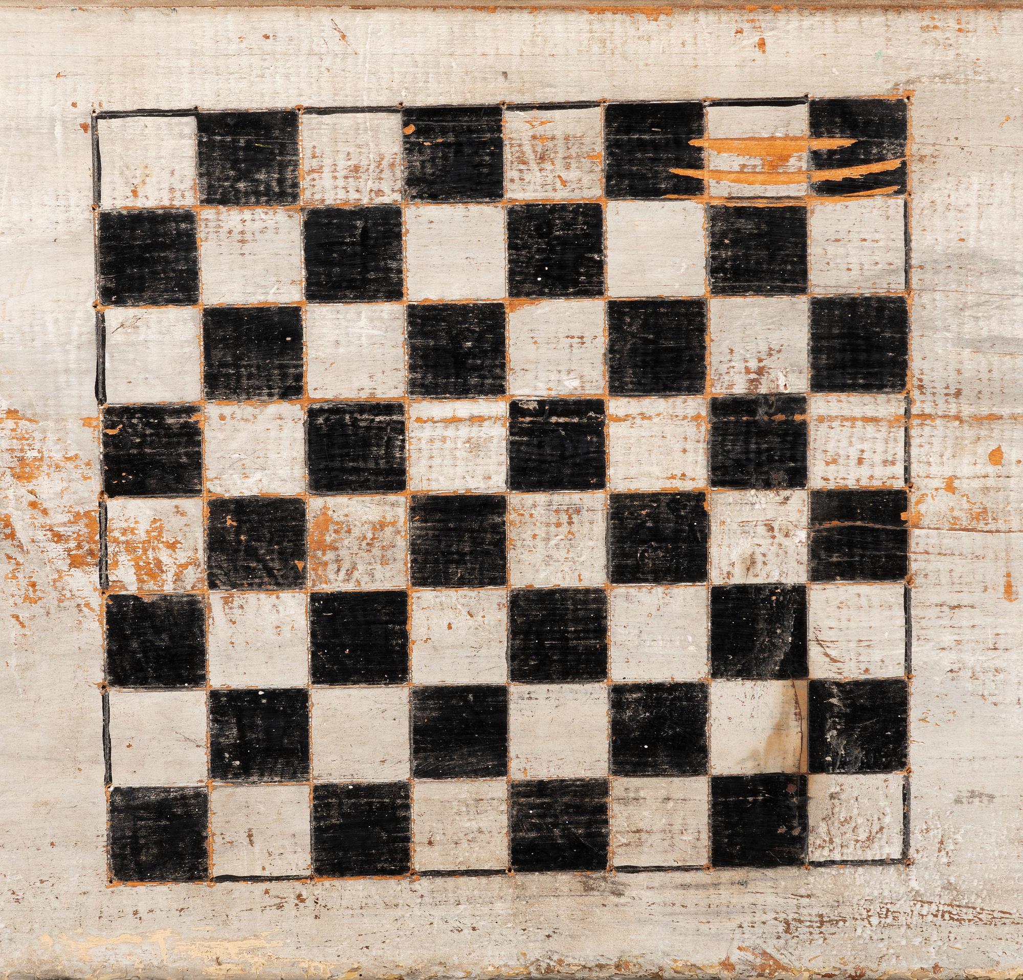 Four Decorated Wood Game Boards