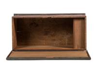 An Ohio Mennonite Red and Green Painted Stencil-Decorated Poplar Blanket Chest