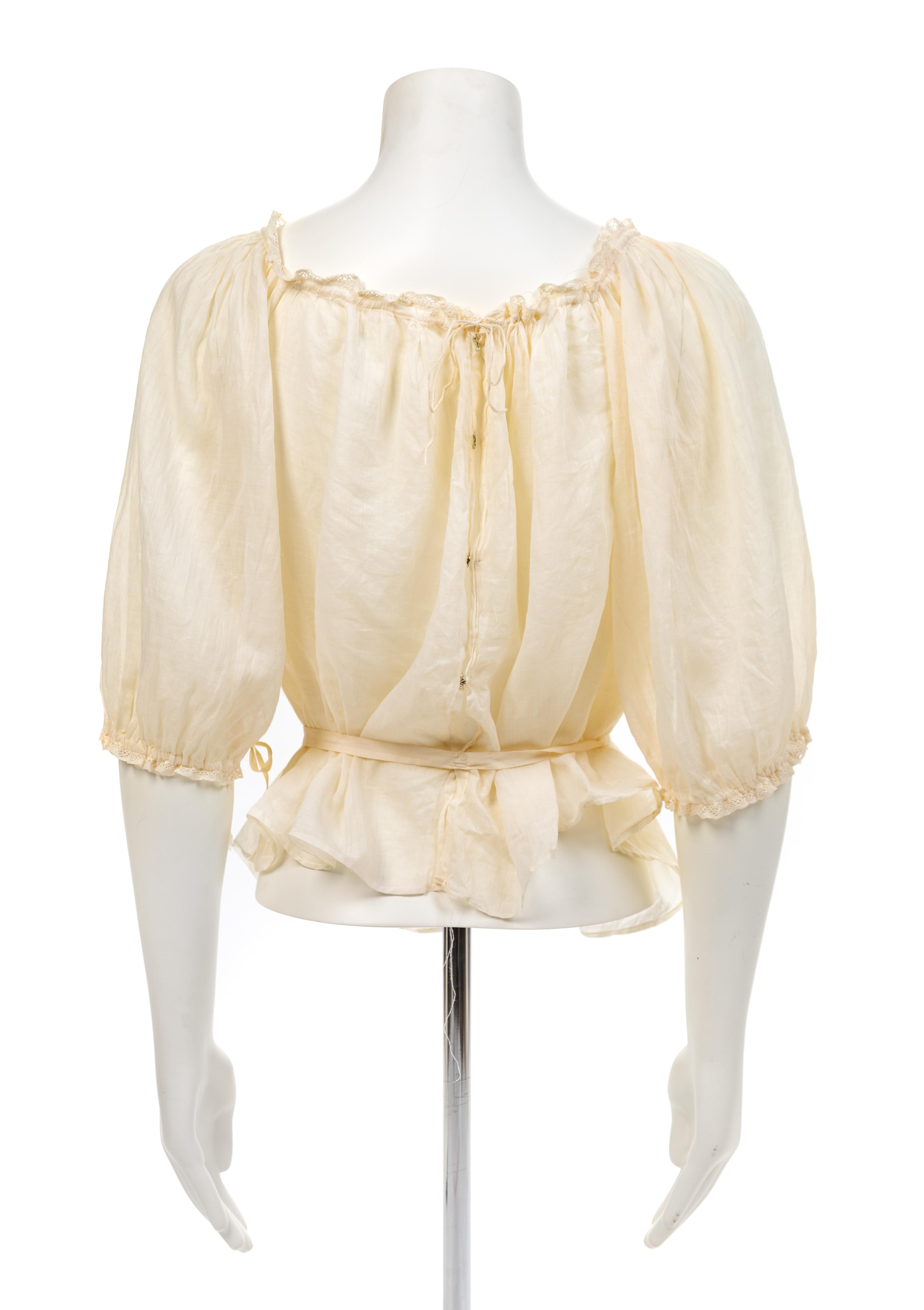 Cotton and Lace Chemise, 1900s