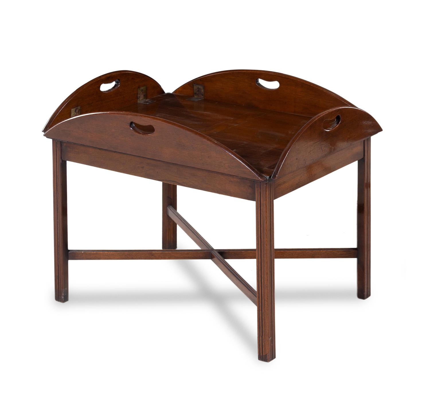 A George III Style Mahogany Tray Table