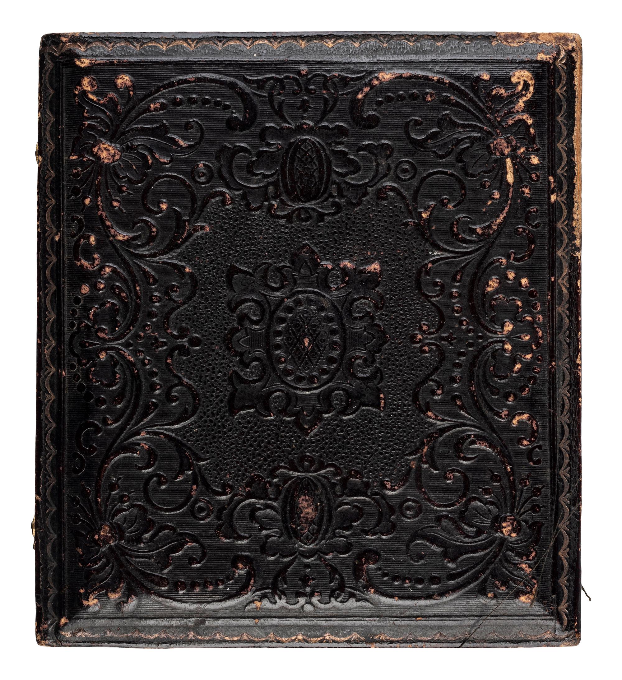 [MILITARIA]. A group of 2 daguerreotypes of militiamen, comprising: