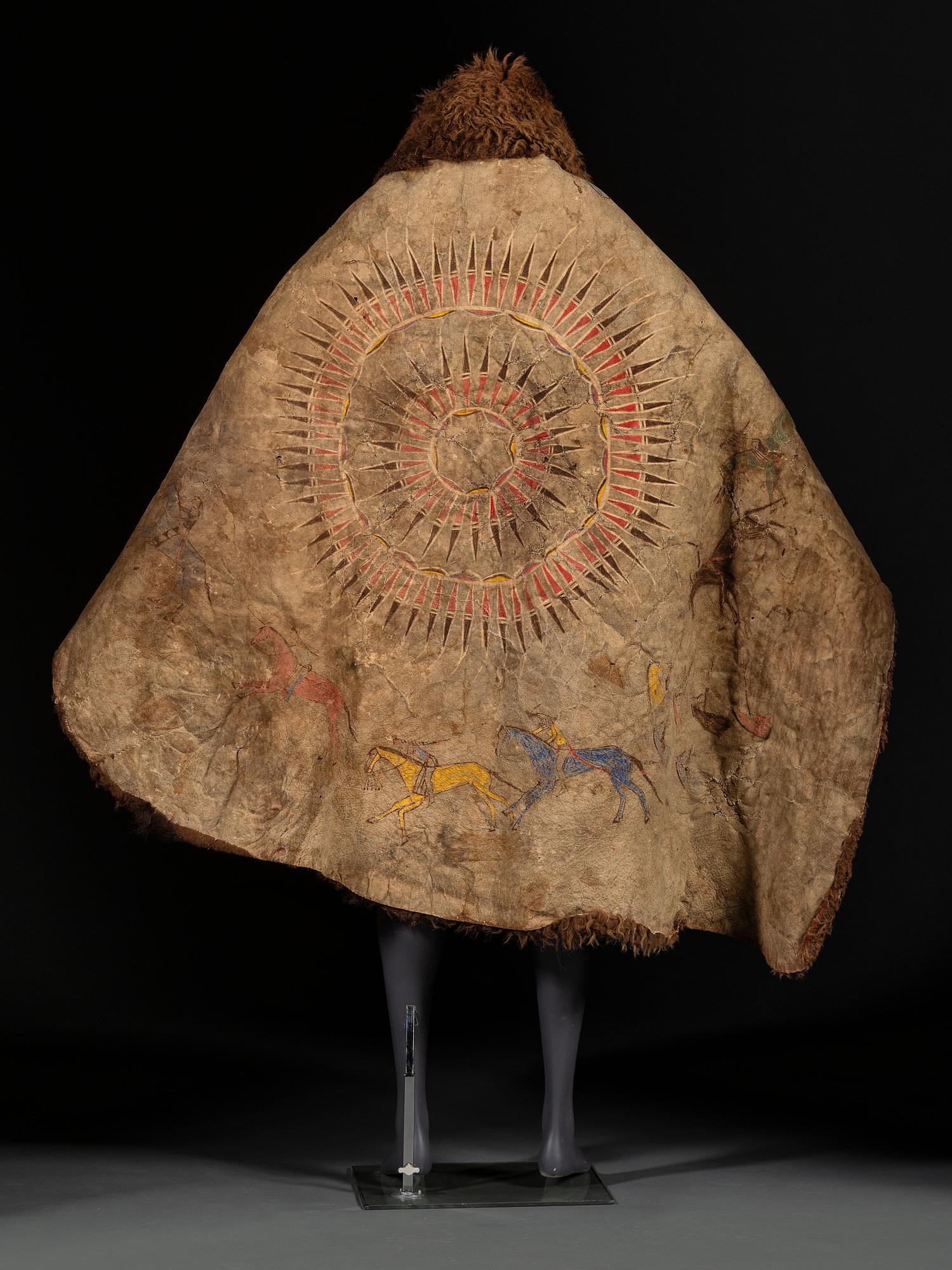 Northern Plains Painted Buffalo Robe
