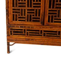 An Asian Design Bamboo Cabinet — 20th Century