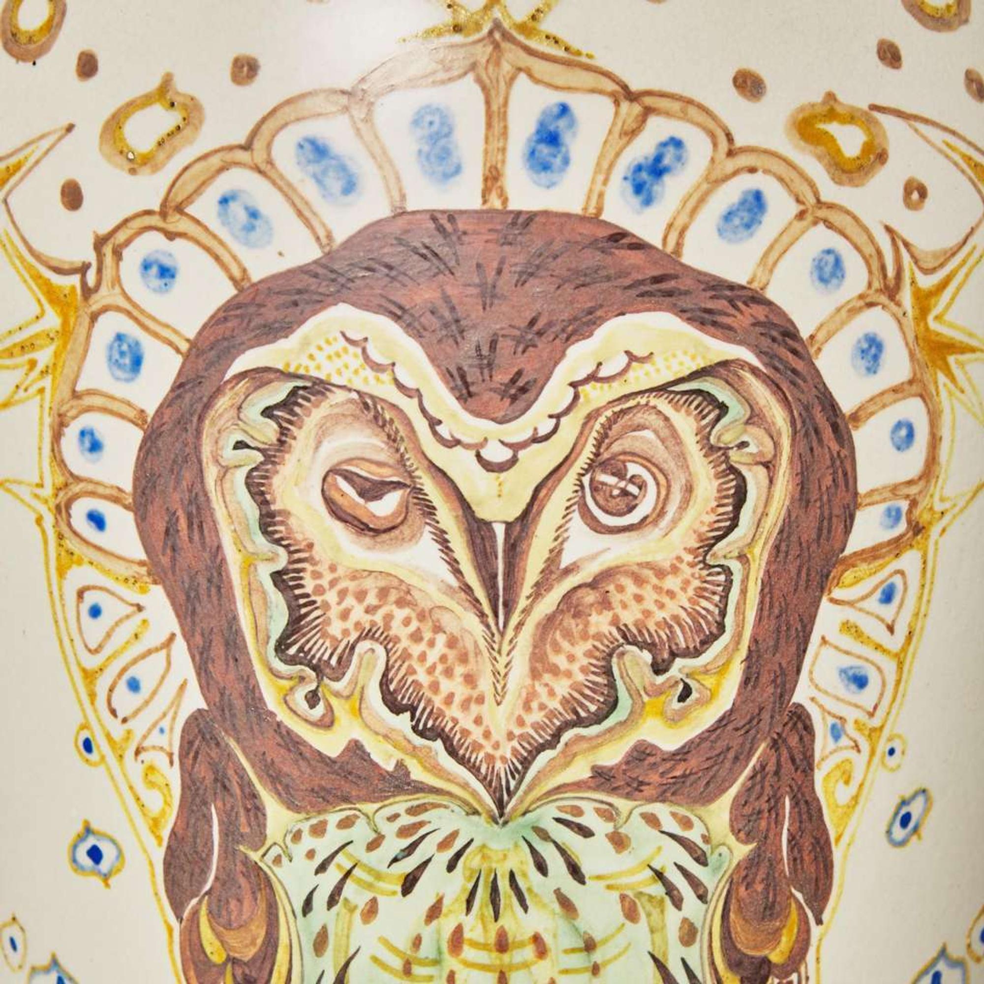 A large Art Nouveau glazed earthenware floor vase Plateelbakkerij Zuid-Holland (founded 1897), Gouda, Netherlands, 1898