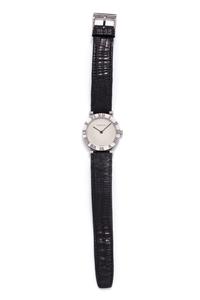 TIFFANY & CO., STERLING SILVER REF. M0640 'ATLAS' WRISTWATCH