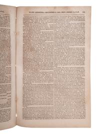 [POLITICS - MONROE, James (1758-1831)]. Niles Weekly Register. Baltimore, 6 December 1823.