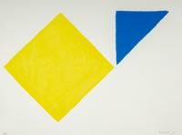 Second Triangles and Yellow Square Plus Quarter Blue (two prints from A Poem for Alexander ), 1972