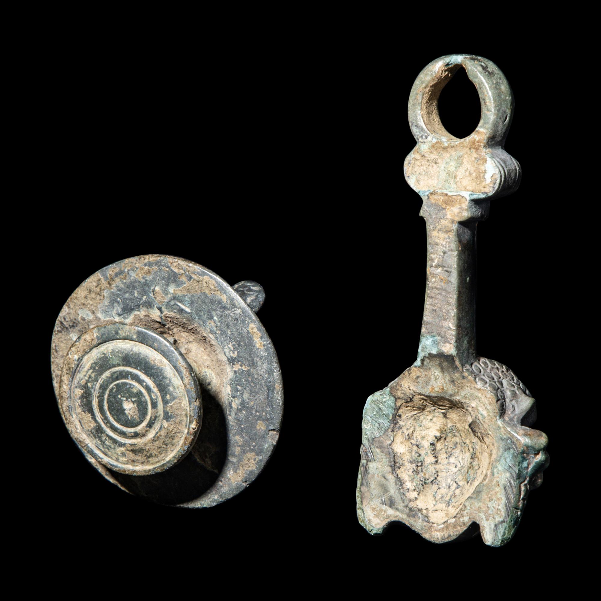 Two Roman Bronze Appliques