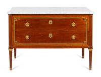 A Louis XVI Style Mahogany Two-Drawer Commode by Maison Jansen — EARLY 20TH CENTURY