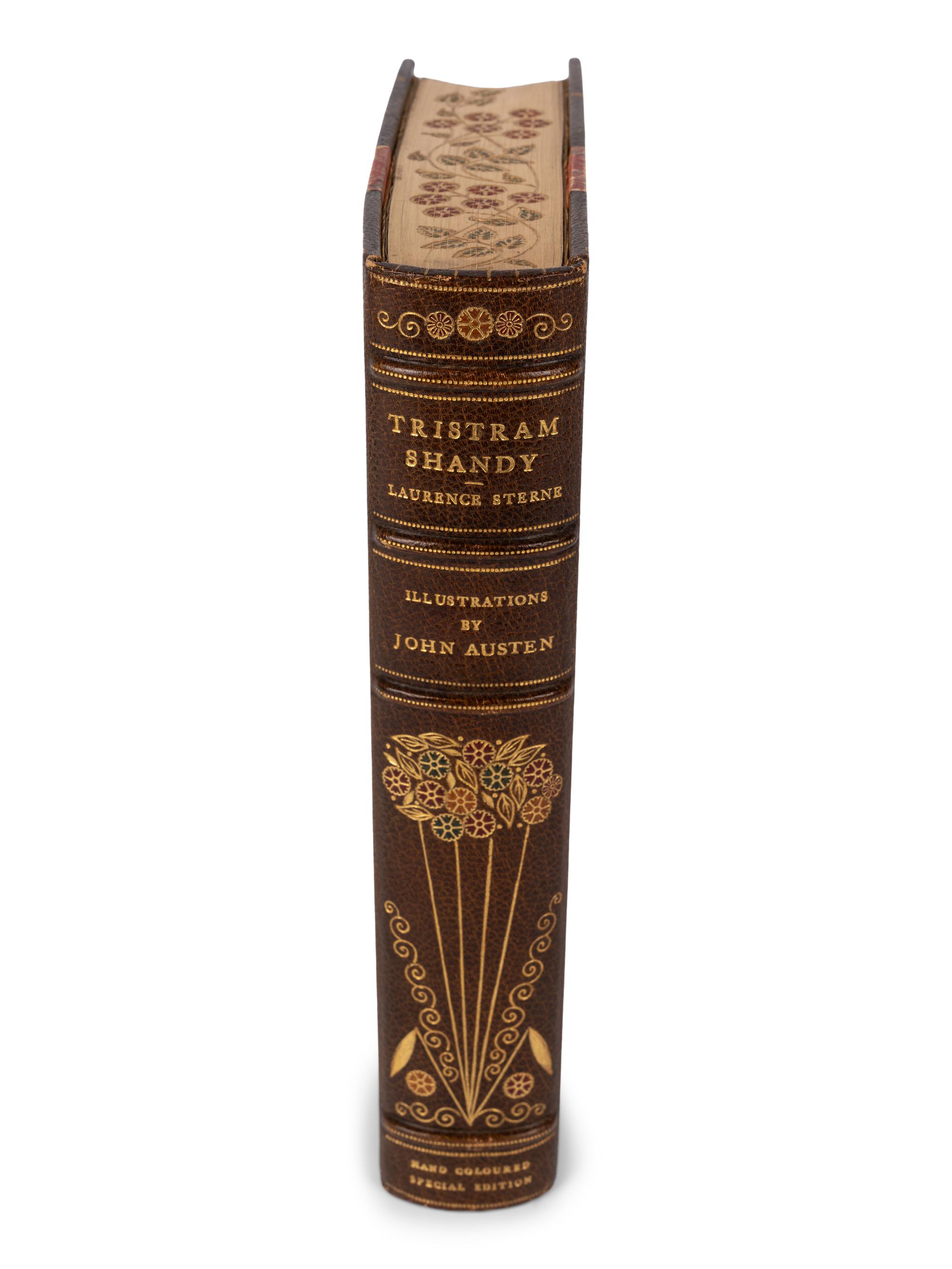 [BINDING -- CUNEO FINE BINDING STUDIO]. STERNE, Laurence (1713-1768). The Life and Opinions of Tristram Shandy . London and New York: John Lane Bodley Head Limited and Dodd, Mead and Company, 1928.