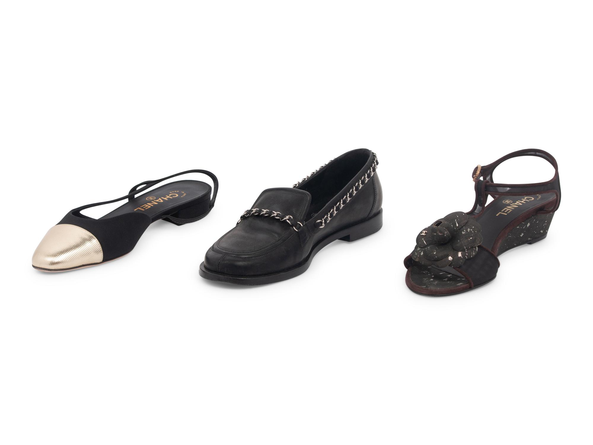 Three Pairs of Chanel Shoes