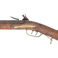 Full Stock Flintlock Rifle by Jacob Fordney with Four Piece Patchbox