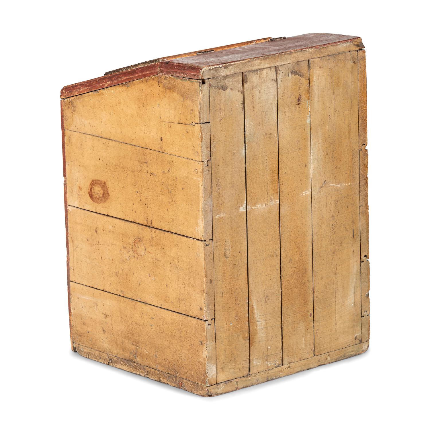 A Woolson Spice Co. Stenciled Wood Coffee Bin