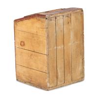 A Woolson Spice Co. Stenciled Wood Coffee Bin