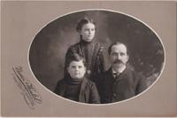 Double Scrimshawed Portrait of Della and Johnny Beau ca 1904