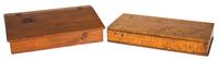 A Collection of Five American Wooden Boxes Height of tallest 11 inches.