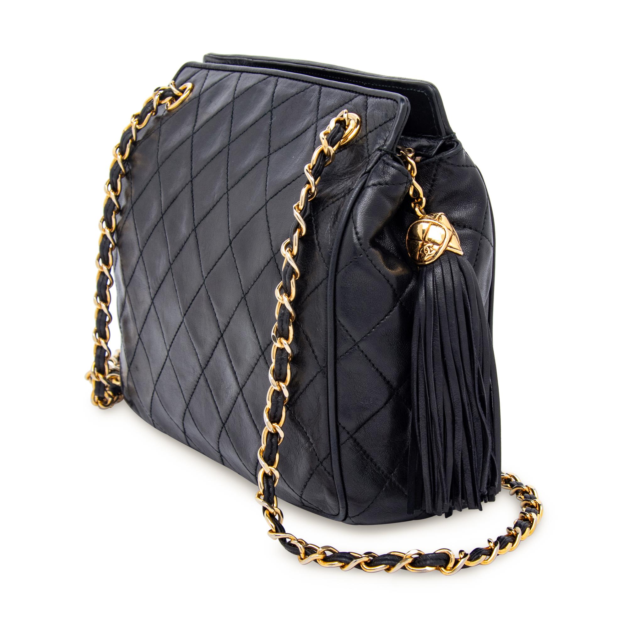 Chanel, Black Square Shoulder Bag