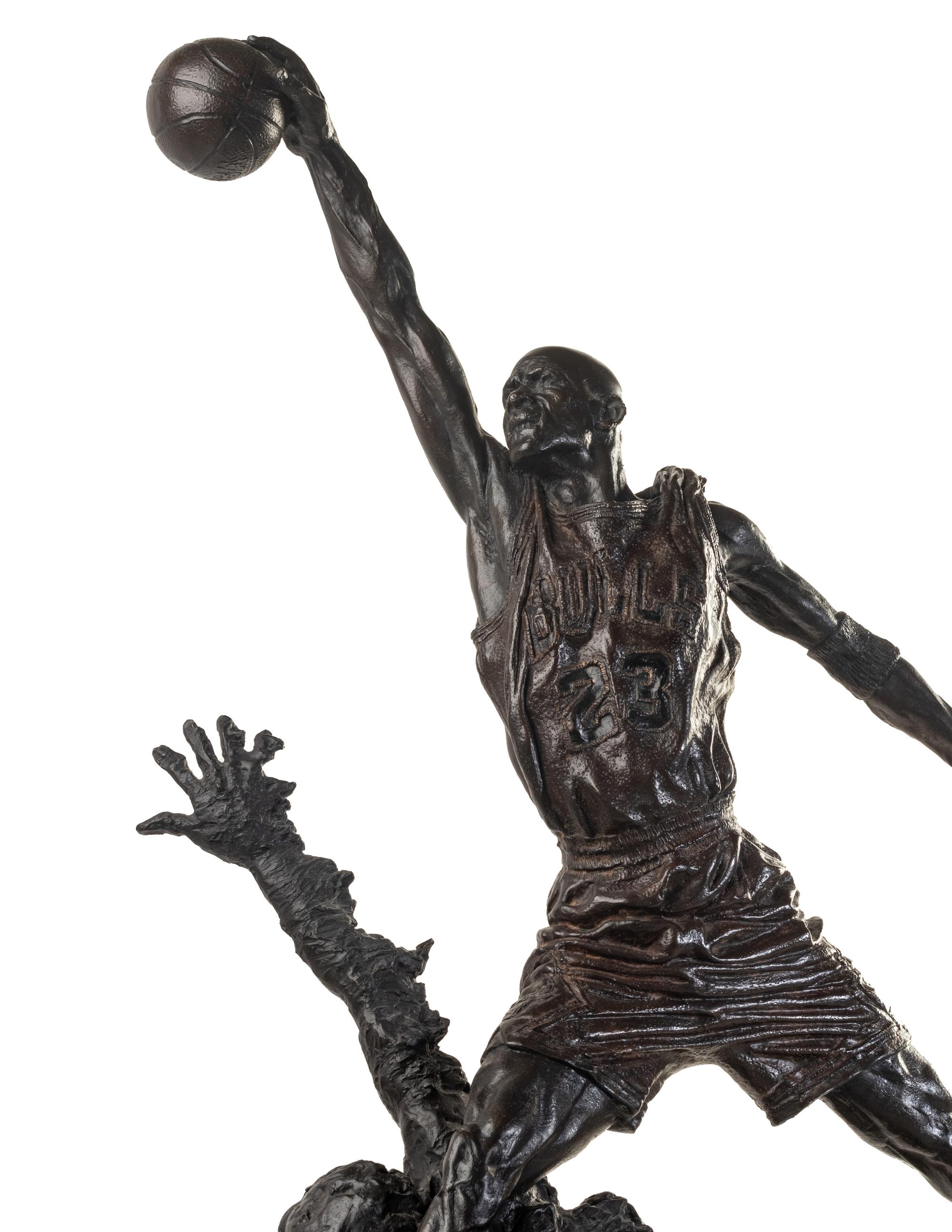 A 1994 Michael Jordan United Center Bronze Maquette, "The Spirit,"