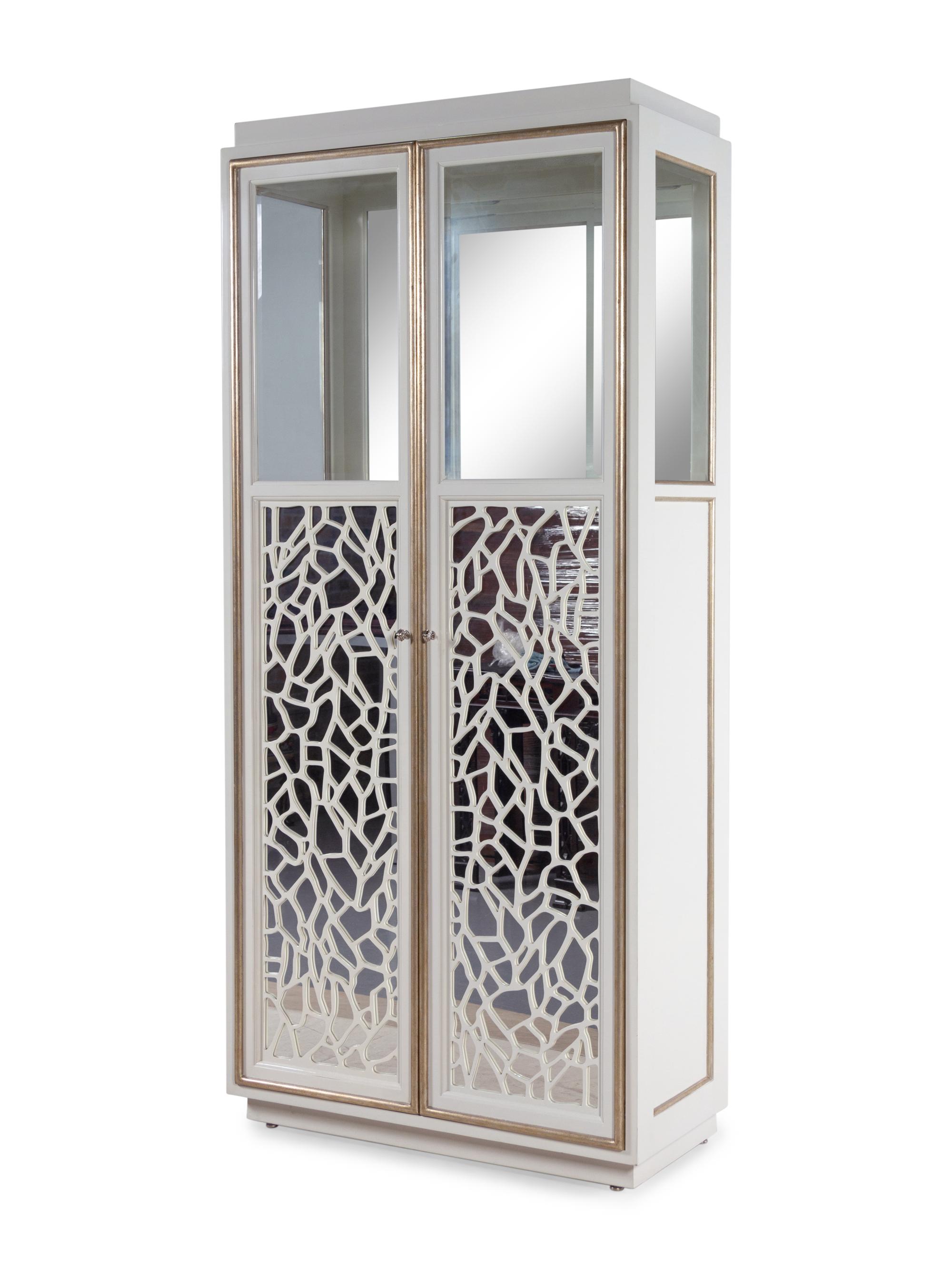 A Marge Carson Mirrored Bar Cabinet