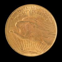 A United States 1908-D Saint-Gaudens: Motto $20 Gold Coin
