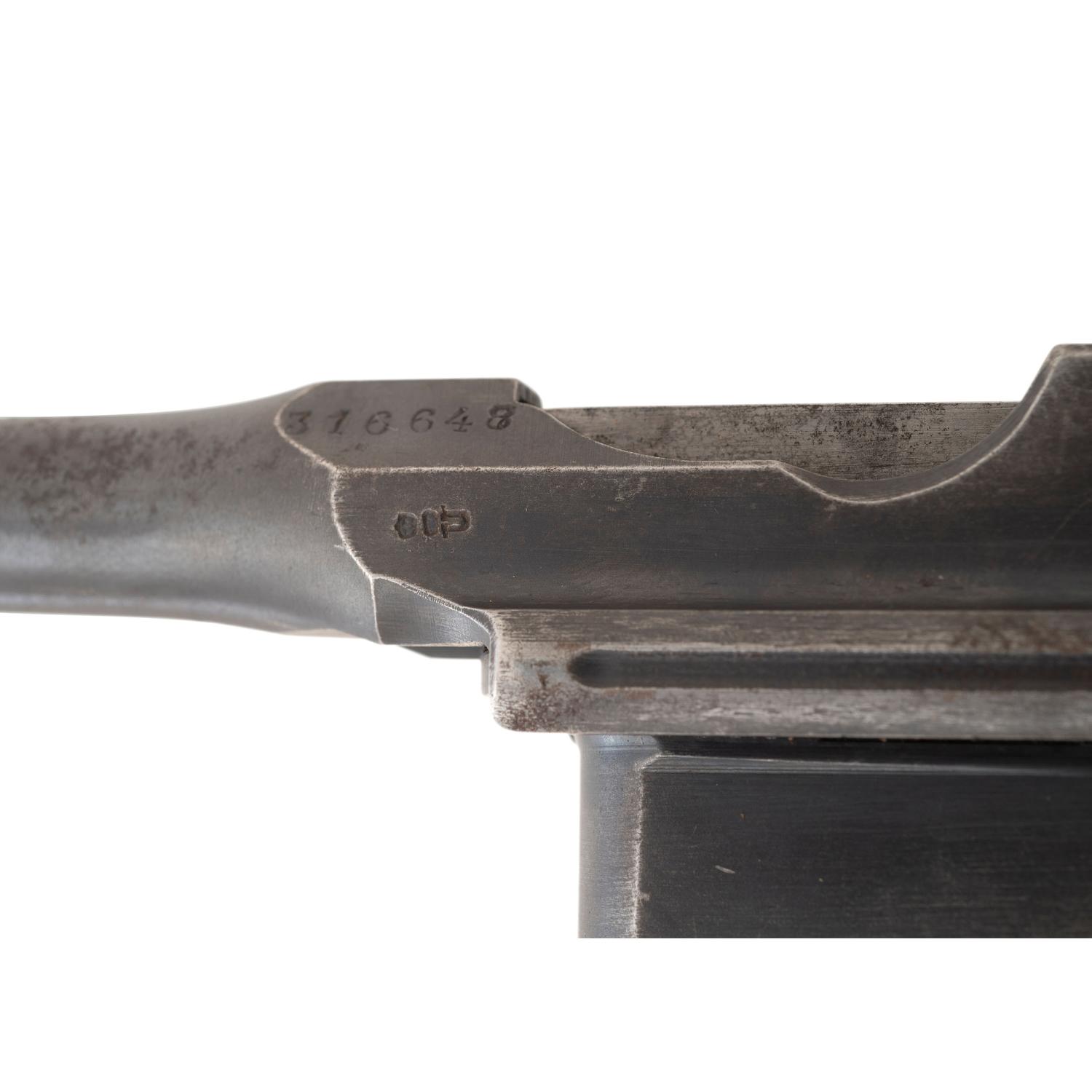 **Wartime Commercial Mauser Model C96/12 Broomhandle Pistol with Military Acceptance Mark and Matching Numbered Shoulder Stock Holster