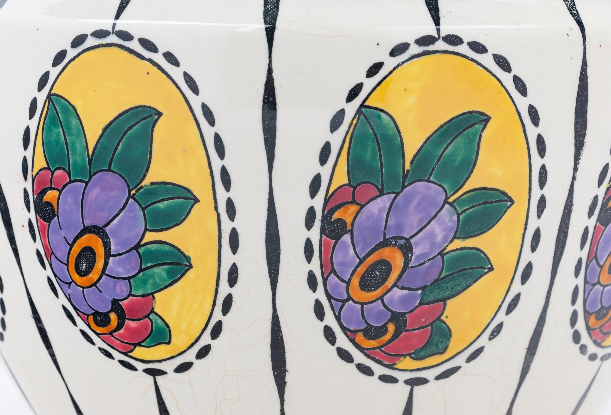 A Boch Frères Glazed Ceramic Vase