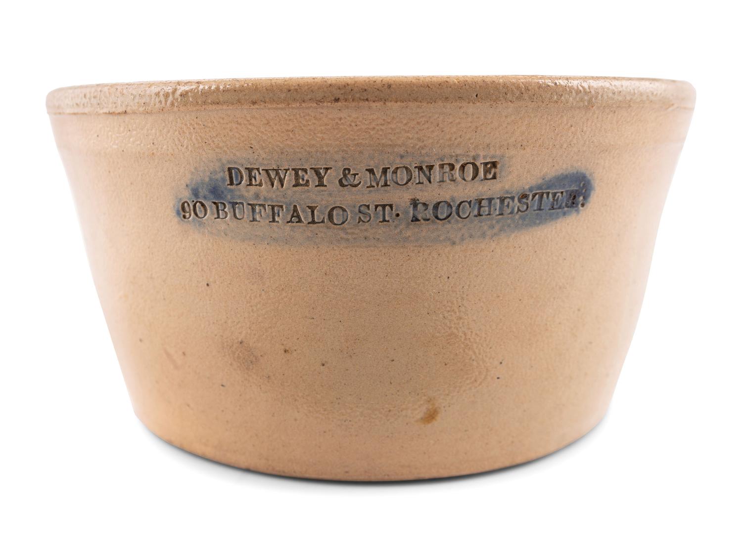 Three Stoneware Advertising Vessels