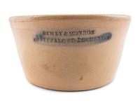 Three Stoneware Advertising Vessels